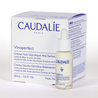 Caudalie Vinoperfect Crema Noche Glicólica Antimanchas 50 ml REGALO Vinoperfect Serum 15 ml
