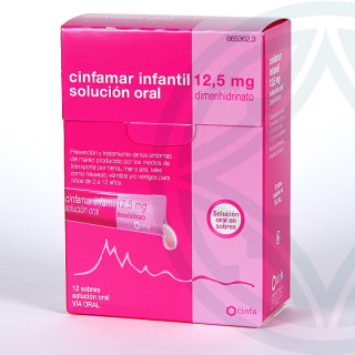 Cinfamar Infantil solución oral 12 unidosis