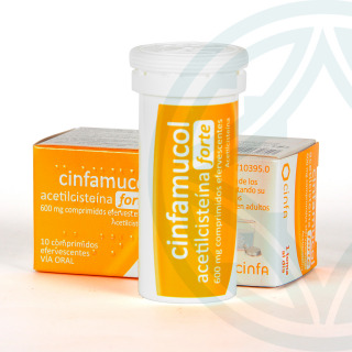 Cinfamucol Acetilcisteina Forte 10 comprimidos efervescentes