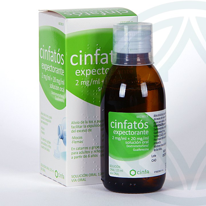 Cinfatos Expectorante solución oral 125 ml, Tos productiva