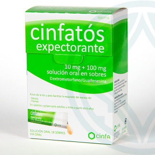Cinfatos Expectorante Solución Oral 18 sobres