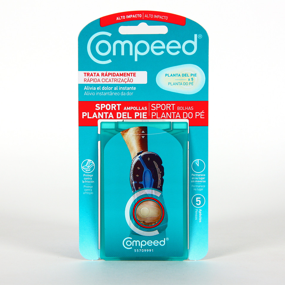 Cerotti Per Vesciche Planta Del Piede COMPEED Sport, 5 Pezzi, Protezione E Sollievo Immediato