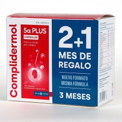 Complidermol 5 Alfa Plus PACK 180 cápsulas