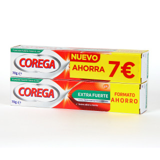 Corega Extra Fuerte Cema Fijadora 70g PACK Duplo