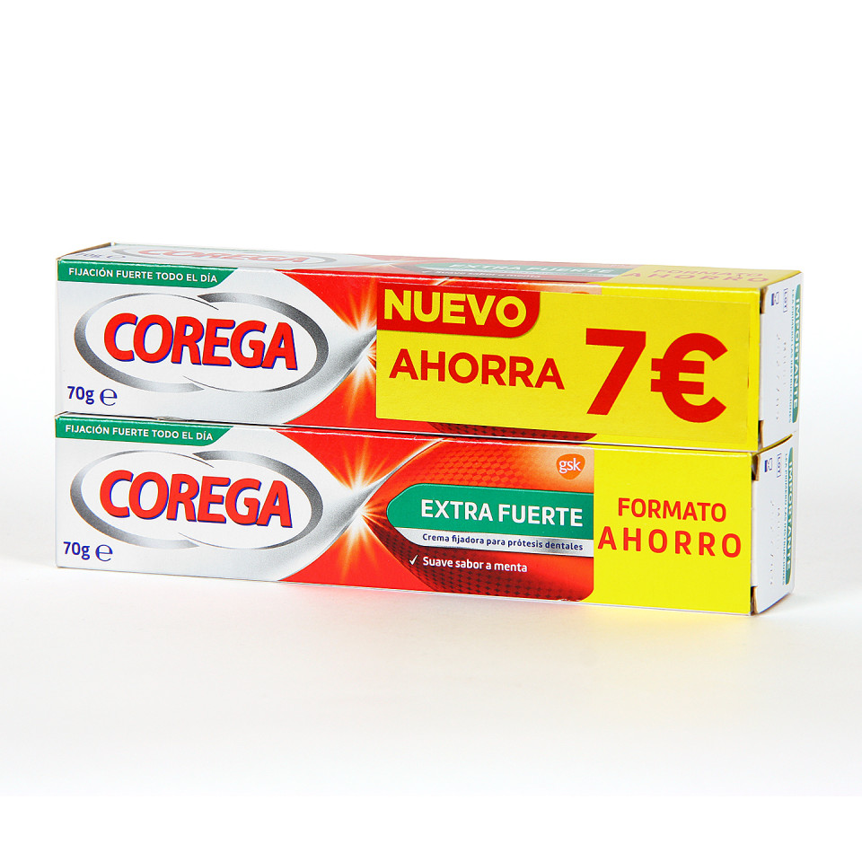 Corega Extra Fuerte Cema Fijadora 70 g PACK Duplo | Farmacia Jiménez
