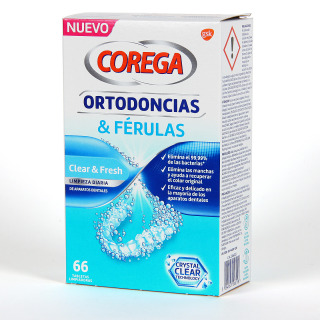 Corega Ortodoncias y Férulas 66 Tabletas Limpiadoras