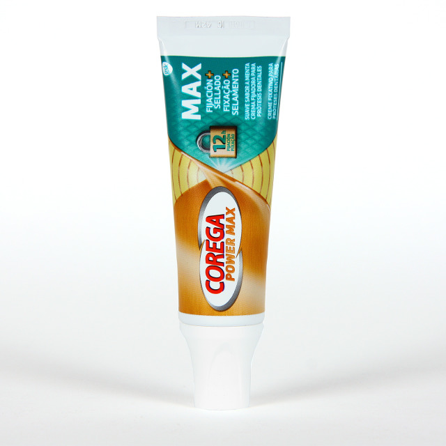 Corega Power Max Fijación + Sellado prótesis dentales 40g | Farmacia ...