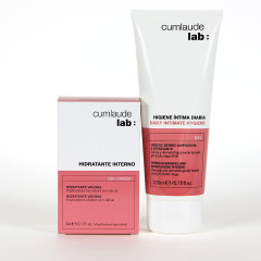 Cumlaude PACK Hidratante Interno 6 aplicadores monodosis con Higiene íntima diaria 200 ml