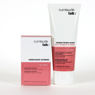 Cumlaude PACK Hidratante Interno 6 aplicadores monodosis con Higiene íntima diaria 200 ml