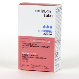 Cumlaude Lubripiu Sequedad Íntima 10 Óvulos Vaginales REGALO Higiene íntima CLX 200 ml