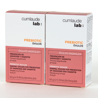 Cumlaude PACK Duplo Prebiotic 10 óvulos 50% Descuento en segunda unidad