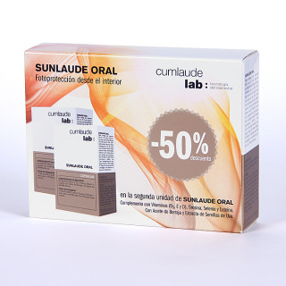 Rilastil Cumlaude Sunlaude Oral Cápsulas duplo 50% 2ª unidad