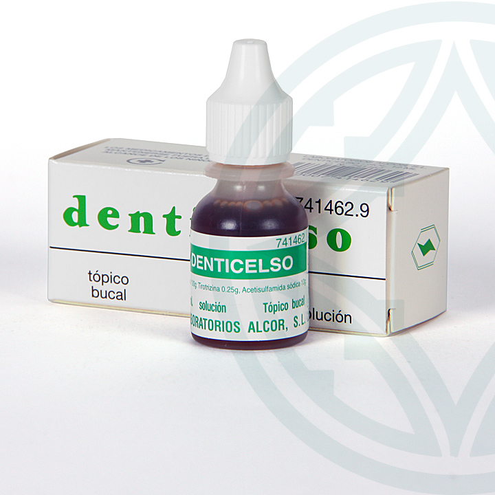 Denticelso solución tópica bucal 12 ml | Antibiótico | Farmacia Jiménez