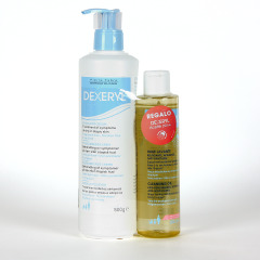 Dexeryl Crema emoliente 500 g PACK Aceite de Ducha 200 ml de Regalo