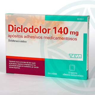 Diclodolor 140 mg 10 apósitos adhesivos