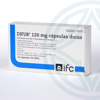 Difur 120 mg 24 cápsulas