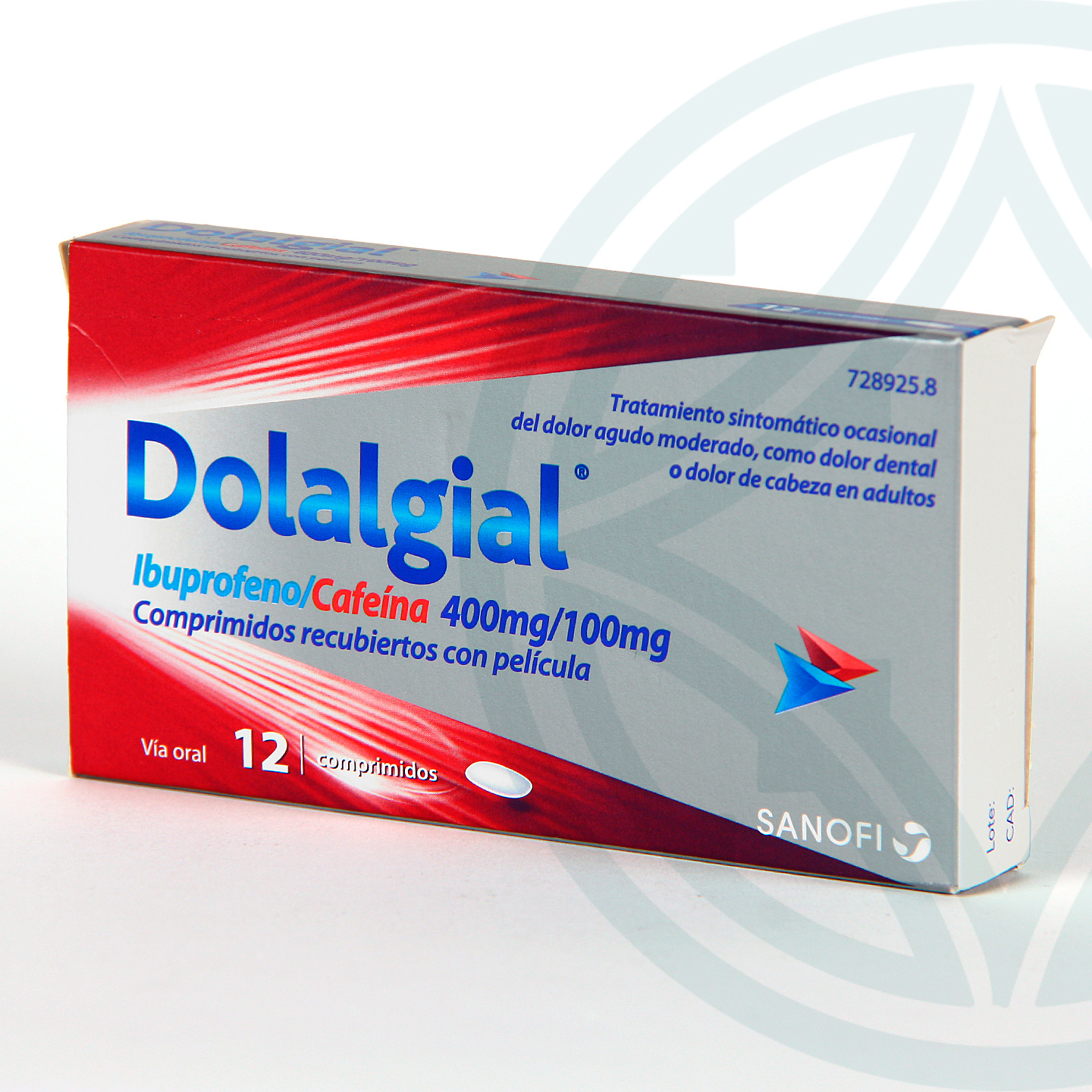 Dolalgial Ibuprofeno Cafeína 12 comprimidos recubiertos | Farmacia Jiménez
