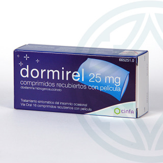 Dormirel 25 mg 16 comprimidos