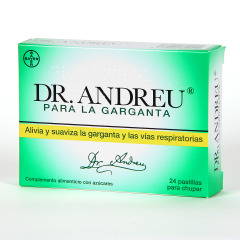Dr. Andreu para la garganta 24 pastillas