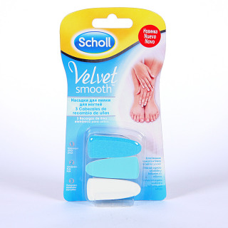 Dr. Scholl Velvet Smooth Cabezales de recambio de lima de uñas