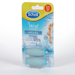 Dr. Scholl Velvet Smooth Wet & Dry Recambios de lima de agua durezas leves