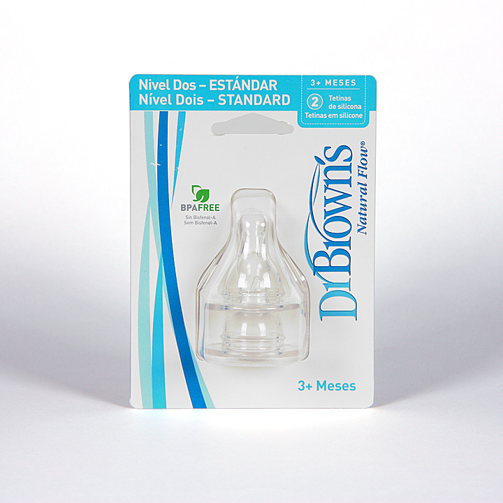 Chupón Para Bebé De Silicona Dr Browns Etapa 1 Azul 2 Piezas | BB Family