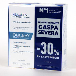 Ducray Kelual DS Champú PACK DUPLO 30% en segunda unidad