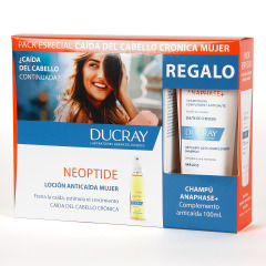 Ducray Neoptide Loción Anticaída Crónica 3X30 ml + Anaphase Champú 100 ml Regalo Pack
