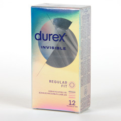 Durex Invisible Extra Lubricado Preservativos 12 unidades