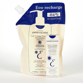 Embryolisse Lait Creme Fluide+ Ecorecarga 400ml RECARGA Lait Creme Concentre 15 ml