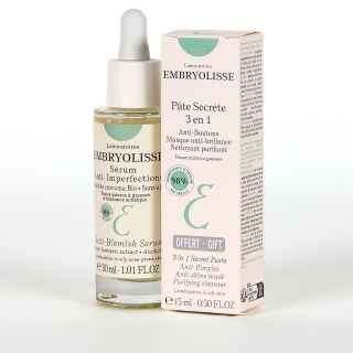Embryolisse Serum Concentre Antiimperfecciones 30ml REGALO Pate Secrete Mascarilla 15 ml