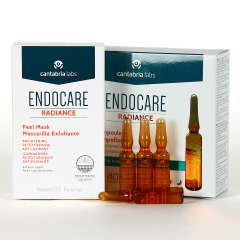 Endocare Radiance Peel Mask Mascarilla Exfoliante 5 unidades Pack Regalo Endocare C oil free 10 ampollas