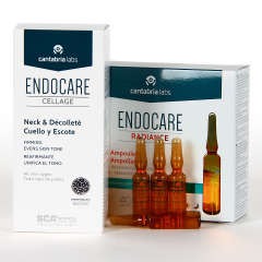 Endocare Cellage Cuello y escote 80 ml Pack Regalo Endocare C oil free 10 ampollas