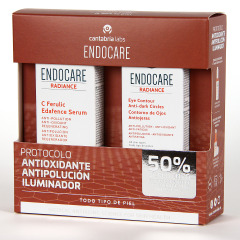 Endocare PACK Descuento 40% Radiance C Ferulic Edafence Serum con Radiance contorno
