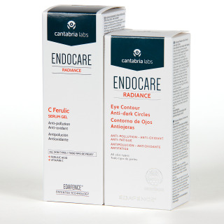 Endocare PACK Descuento 20% Radiance C Ferulic Serumgel con Radiance contorno