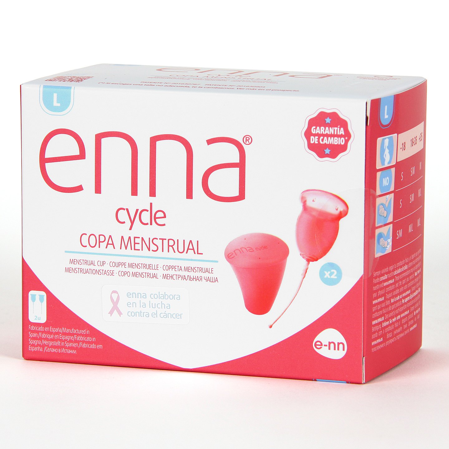 entonces candidato Del Sur Enna Cycle Copa Menstrual Talla L | Farmacia Jiménez