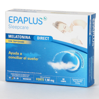 Epaplus Sleepcare Melatonina con Triptófano Direct 60 comprimidos