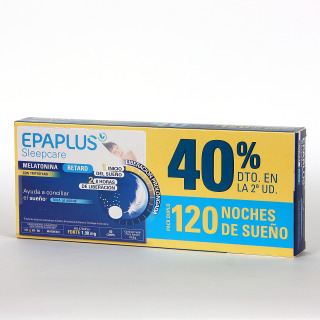 Epaplus Sleepcare Melatonina Retard con Triptófano PACK Duplo