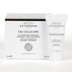 Esthederm Agua Celular Gel hidratante 50 ml REGALO Minitalla Osmoclean Crema Desincrustante
