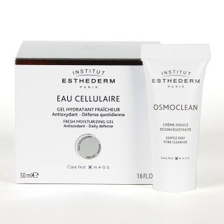 Esthederm Agua Celular Gel hidratante 50 ml REGALO Minitalla Osmoclean Crema Desincrustante