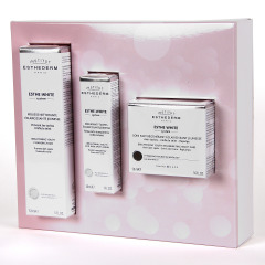 Esthederm Esthe-White Serum Aclarador + Crema de Noche Regeneradora + Espuma Limpiadora Aclaradora