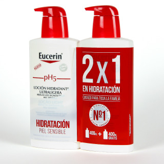 Eucerin Loción Hidratante Ultraligera 400 ml Pack Duplo