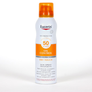 Eucerin Oil Control Dry Touch Spray Transparente FPS 50+ 200 ml