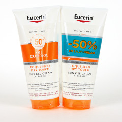 Eucerin PACK Duplo Sun Protection Body Oil Control Dry Touch Gel Crema 200ml