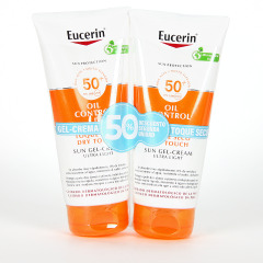 Eucerin PACK Duplo Sun Protection Body Oil Control Dry Touch Gel Crema 200ml