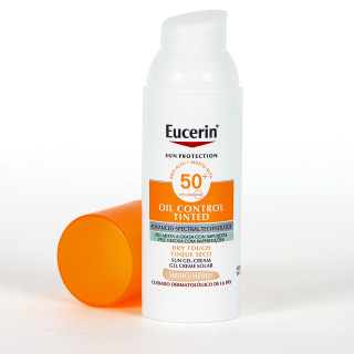 Eucerin Sun Protection Face Oil Control Dry Touch Gel crema Color Medio SPF 50+ 50ml