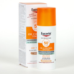 Eucerin Sun Protection Face Oil Control Dry Touch Gel crema Color Medio SPF 50+ 50ml