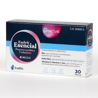 Exelvit Esencial Preconcepción y Embarazo 30 comprimidos