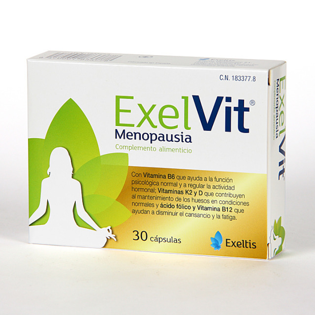 Exelvit Menopausia 30 Cápsulas Exelvit Exeltis Bienestar De La Mujer Farmacia Jiménez 5321