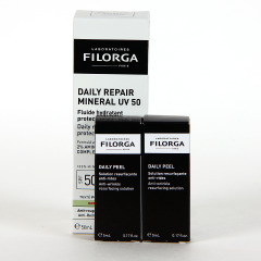 Filorga Daily Repair Mineral UV 50 Fluido Hidratante Protector SPF50 50 ml REGALO 2 Minitallas Daily Peel Antiarrugas